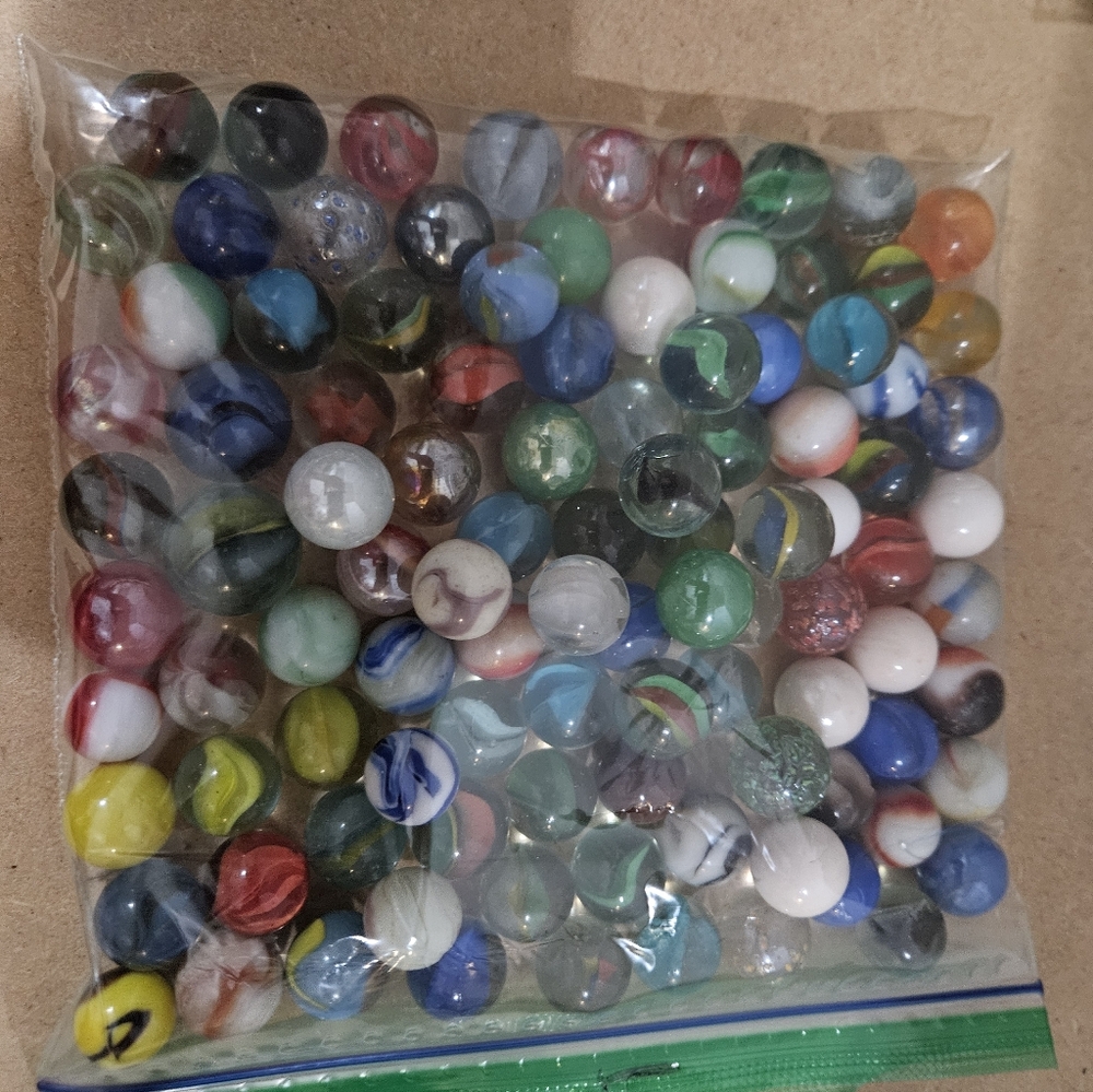 Possible Vintage Marble. Not sure what is in the bag. (Bin19 Bag 4)